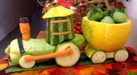 Поделки из овощей для детского сада