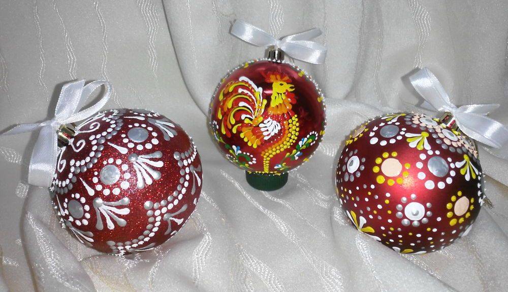 Роспись новогодних шаров: топ - 100 идей и пошаговые мастер-классы с фото