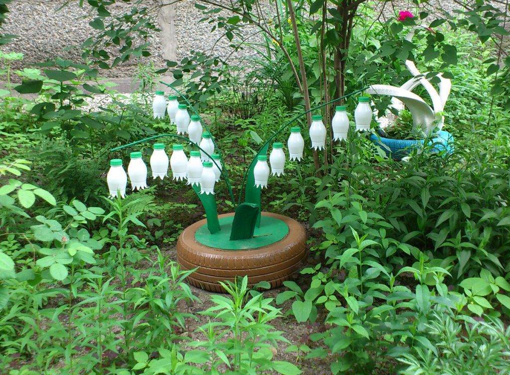 Поделки из пластиковых бутылок для сада и огорода своими руками