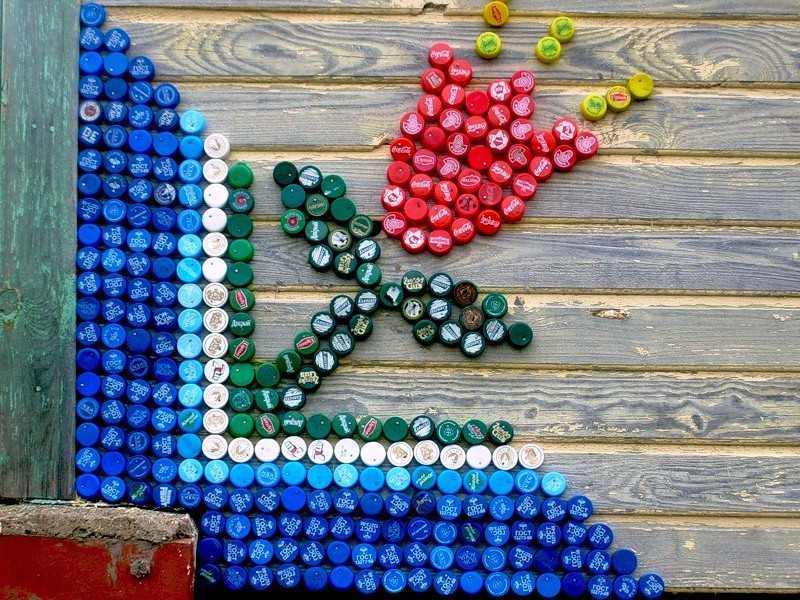 100 идей поделок из крышек от бутылок своими руками на фото