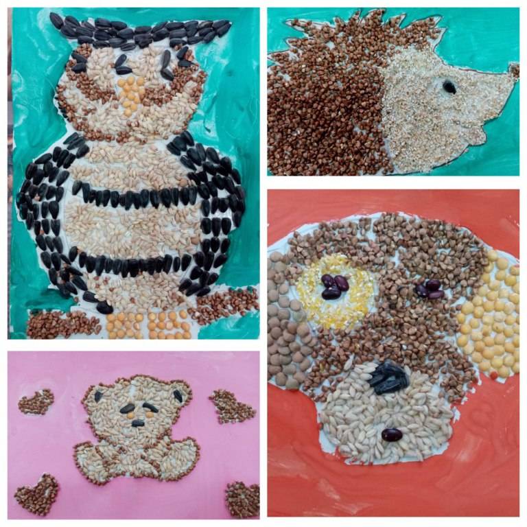 Поделки из крупы своими руками: 100+ фото [простые мастер-классы]