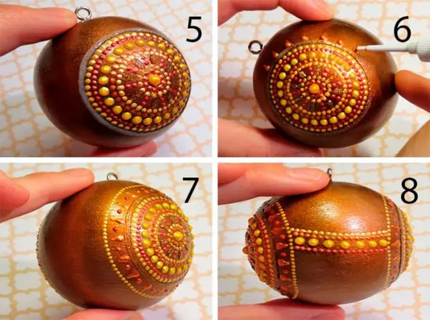 Роспись ёлочных шаров