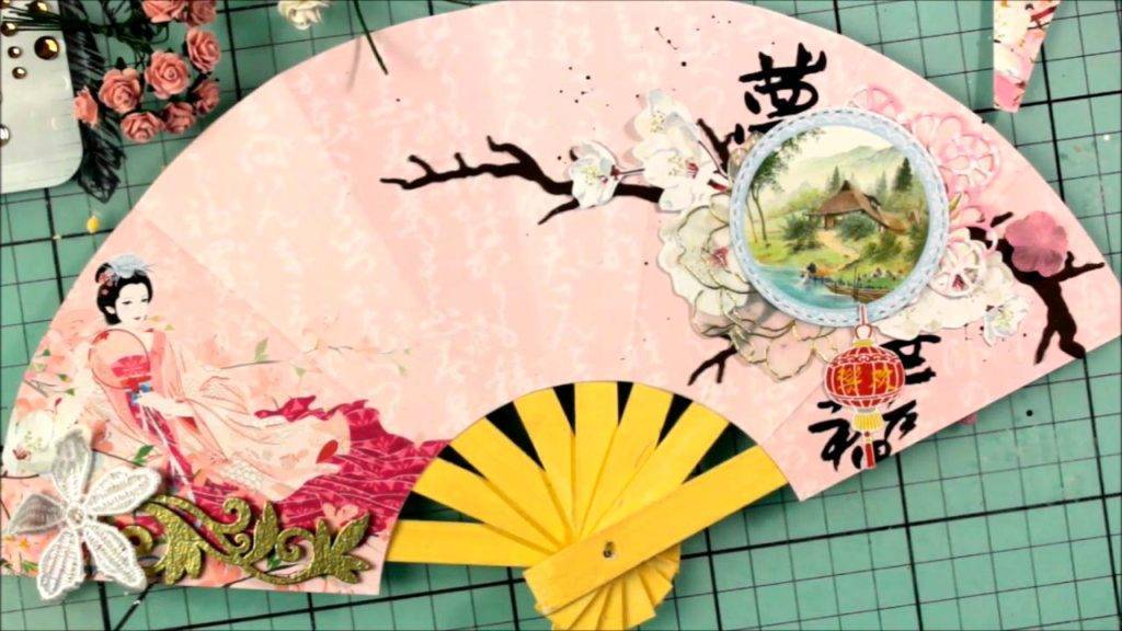 Веер из бумаги своими руками