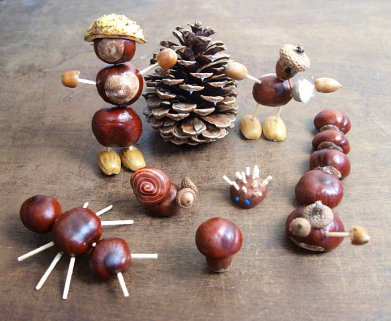 Поделки из каштанов