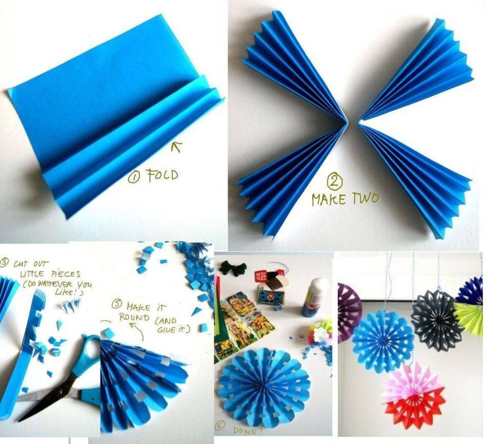 Снежинки из бумаги