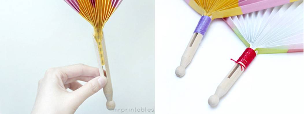 Веер из бумаги своими руками