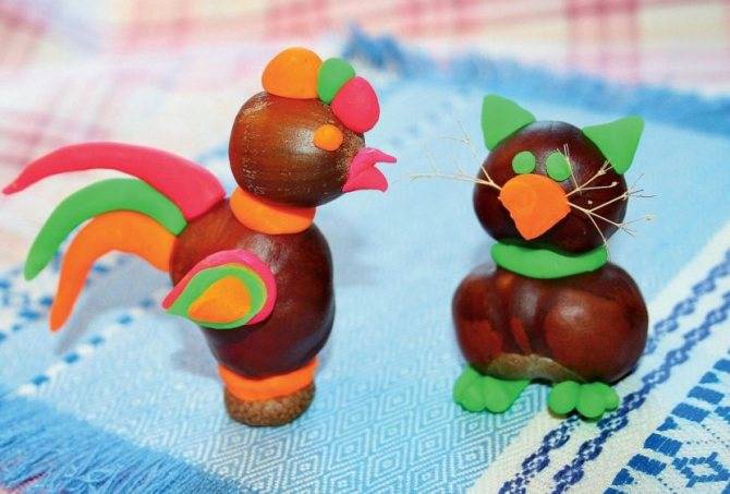 Поделки из каштанов