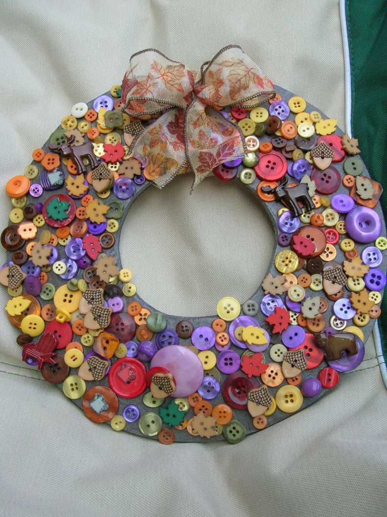 Панно из пуговиц своими руками