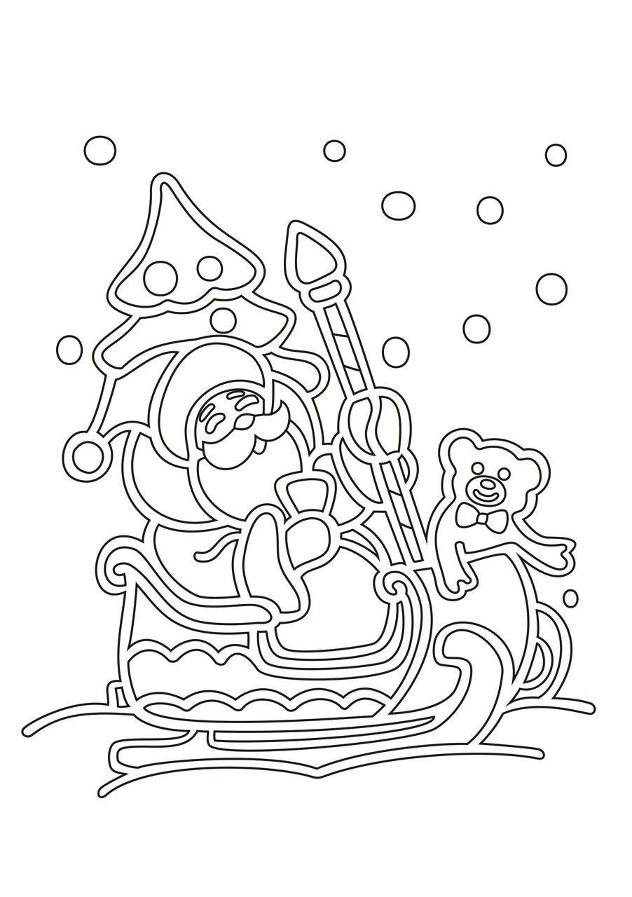 Новогодние трафареты для украшения окон