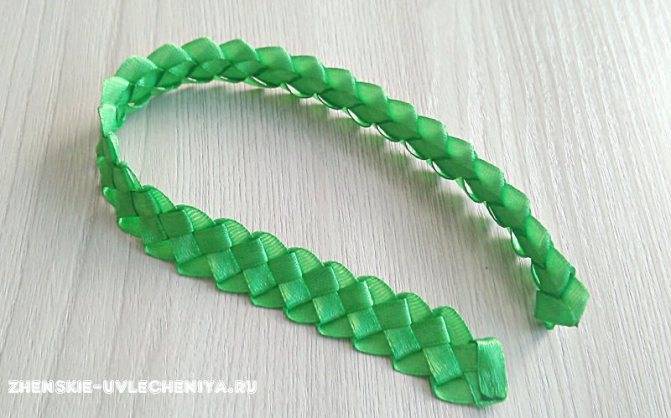 Поделки из атласных лент