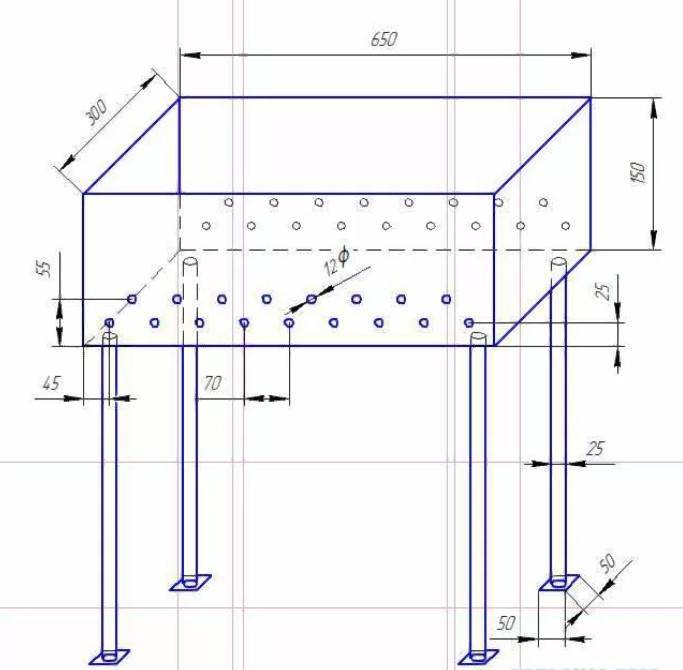 Как сделать мангал своими руками из металла