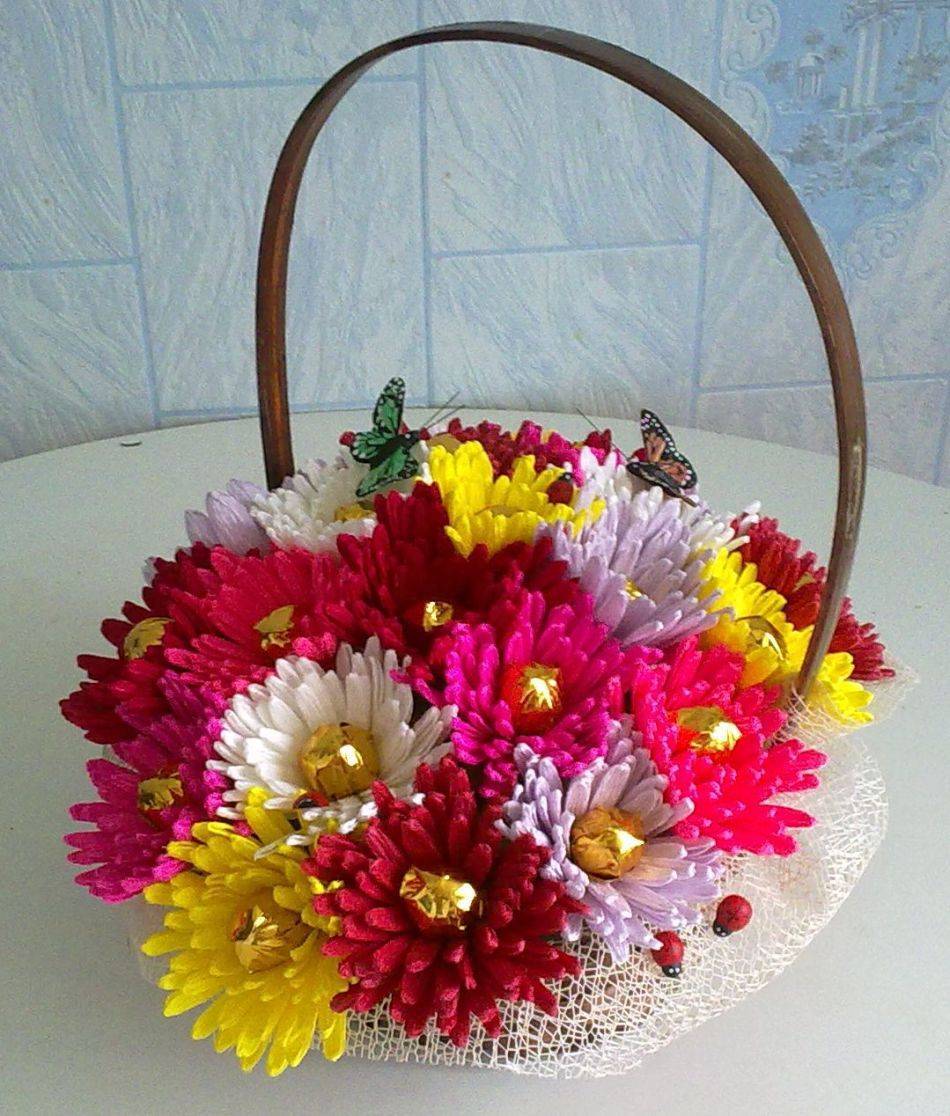 Букет из конфет своими руками: пошаговый мастер-класс по созданию букета из конфет. Обзоры оригинальных идей композиций с фото готовых работ