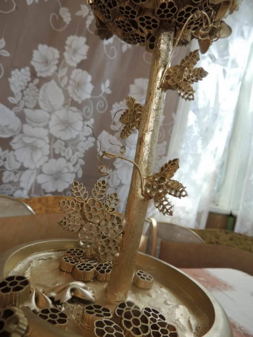 Ваза из макарон