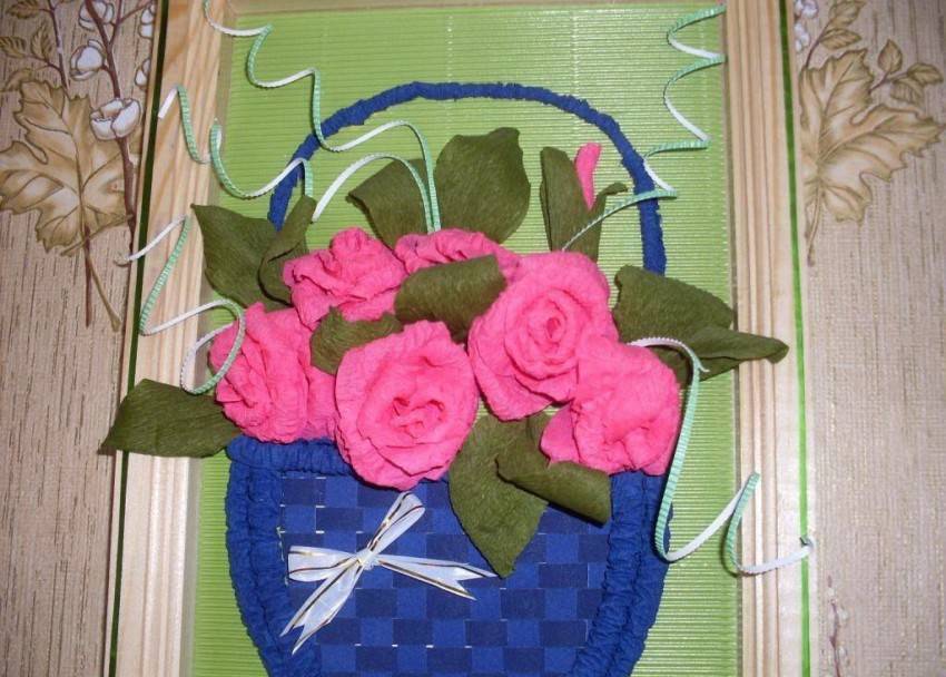 Розы из бумаги