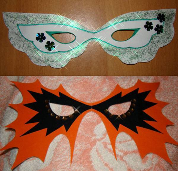 Новогодние маски своими руками. новогодние карнавальные маски для детей и взрослых