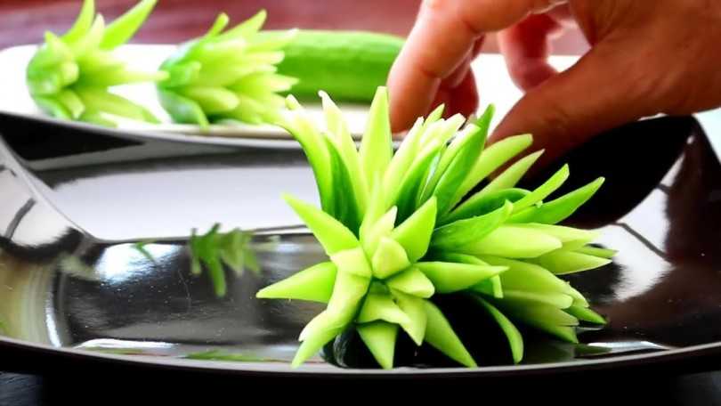 Поделки из овощей и фруктов в технике карвинг