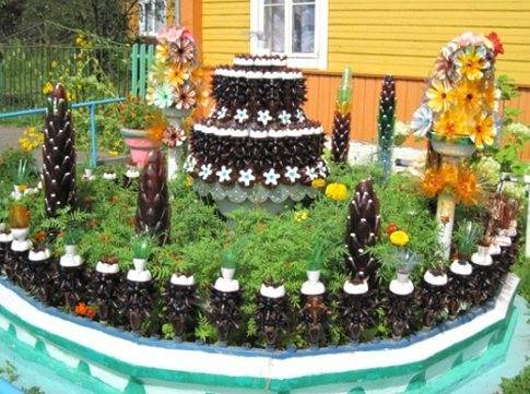 Цветы из пластиковых бутылок — подборка оригинальных идей поделок. Пошаговая инструкция как сделать цветы своими руками + фото-обзоры