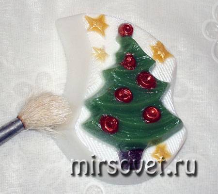 Новогоднее мыло ручной работы