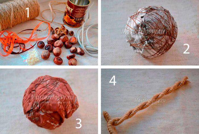 Поделки из каштанов