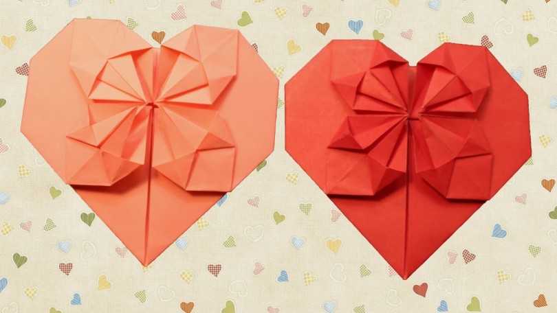 Сердечки из бумаги