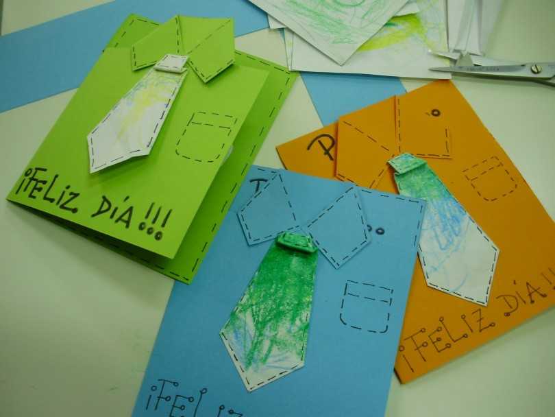 Открытка «рубашка с галстуком»