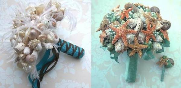 Букеты из ракушек