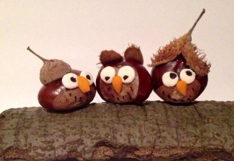 Поделки из каштанов