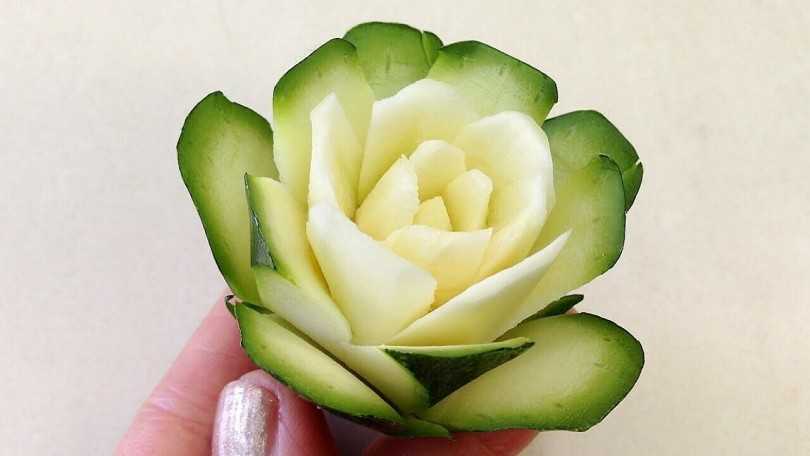 Поделки из овощей и фруктов в технике карвинг